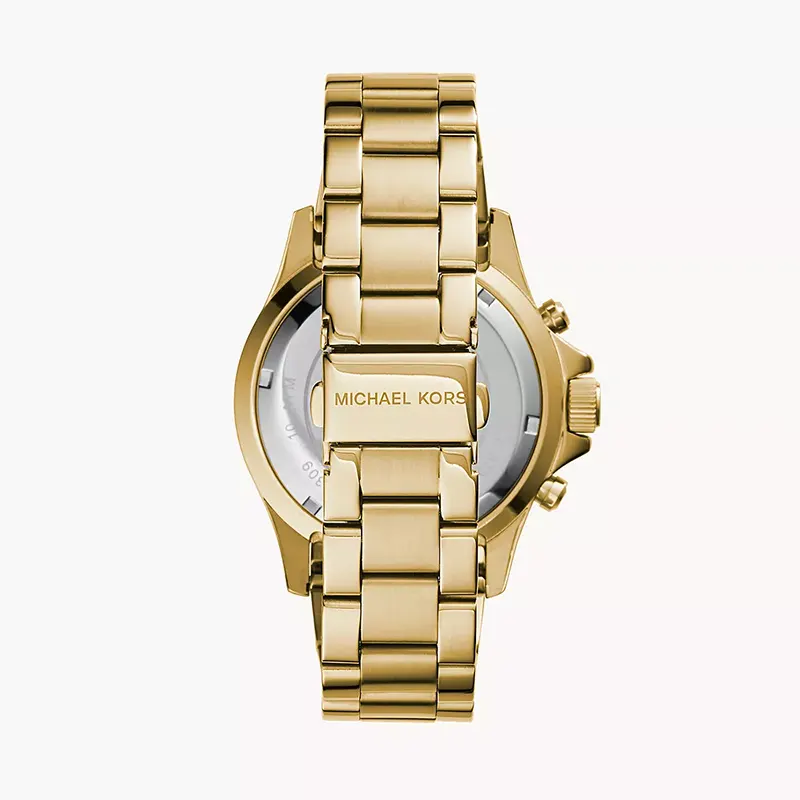 Michael Kors Everest Chronograph Navy Dial Gold-tone Watch | MK5754